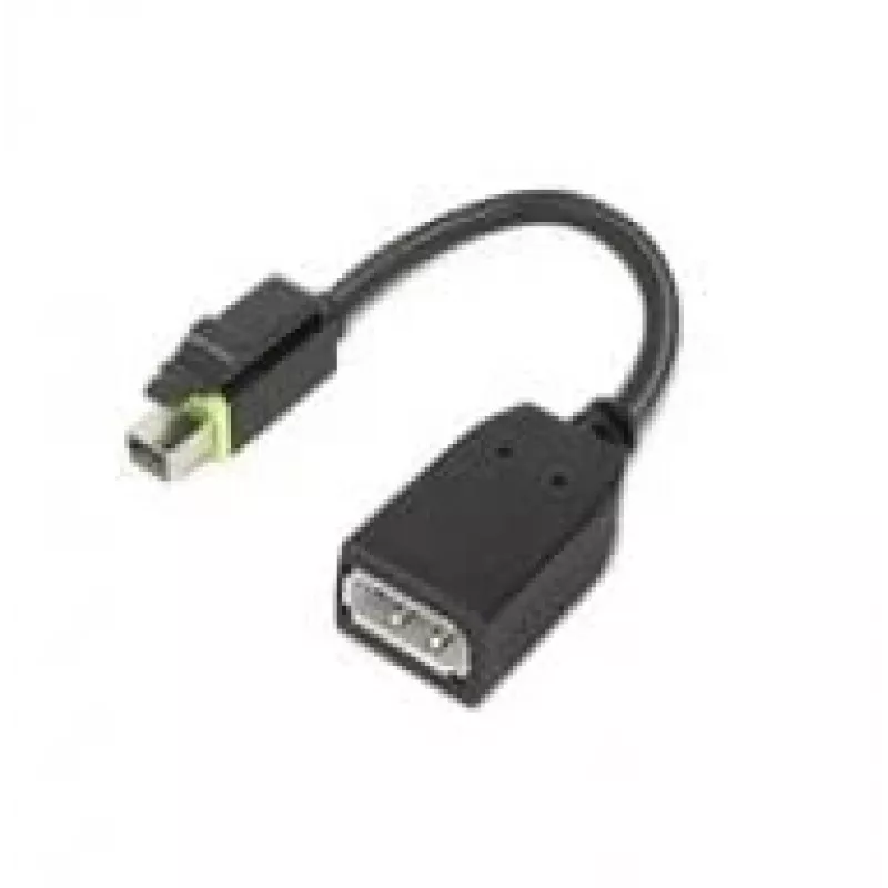 Adaptador de cable de vídeo Lenovo 4X90Q93975 Mini DisplayPort DisplayPort negro