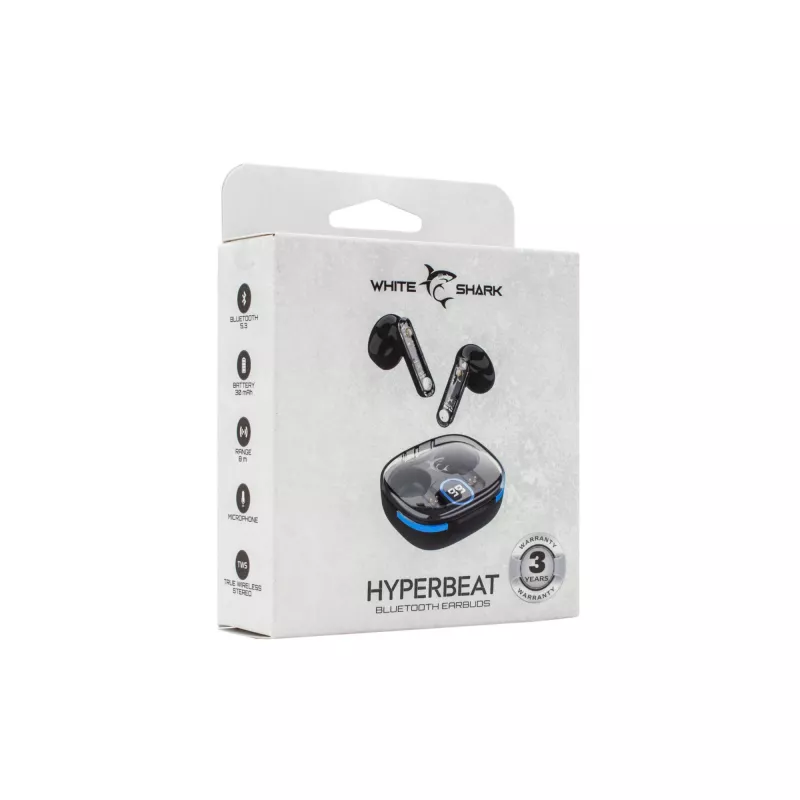 Auriculares White Shark GEB-TWS37 HyperBeat negro