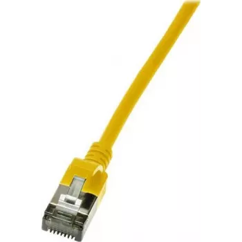 Cable de red LogiLink fino U/FTP CQ9027S RJ-45 Cat6a 0,5 m amarillo