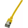 Cable de red LogiLink fino U/FTP CQ9027S RJ-45 Cat6a 0,5 m amarillo
