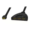 LogiLink - Divisor/conmutador de vídeo/audio - 3 x HDMI - Sobremesa