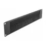Panel de cepillos DeLOCK 19 pulgadas regleta de gestión de cables con cepillos 2U negro