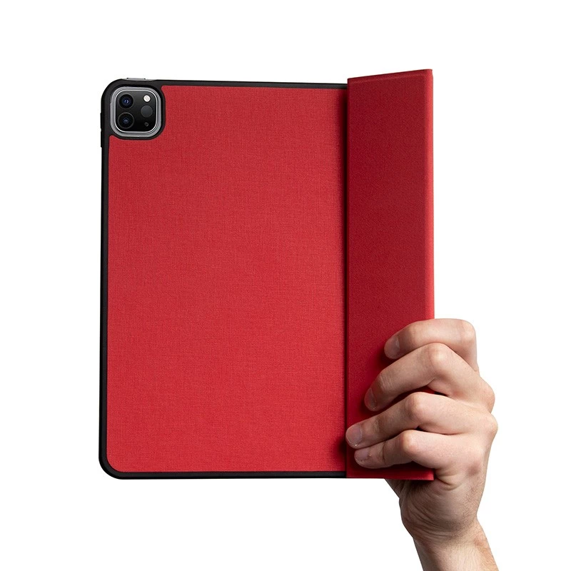 Crong FlexFolio CRG-FXF-IPD112-RED funda tipo folio para iPad Air 11 M3 (2025)/M2 (2024), iPad Air 10.9 (5-4 gen.), iPad Pro 11 (2022-2021), 27,7 cm (10,9″), con soporte para Apple Pencil, roja
