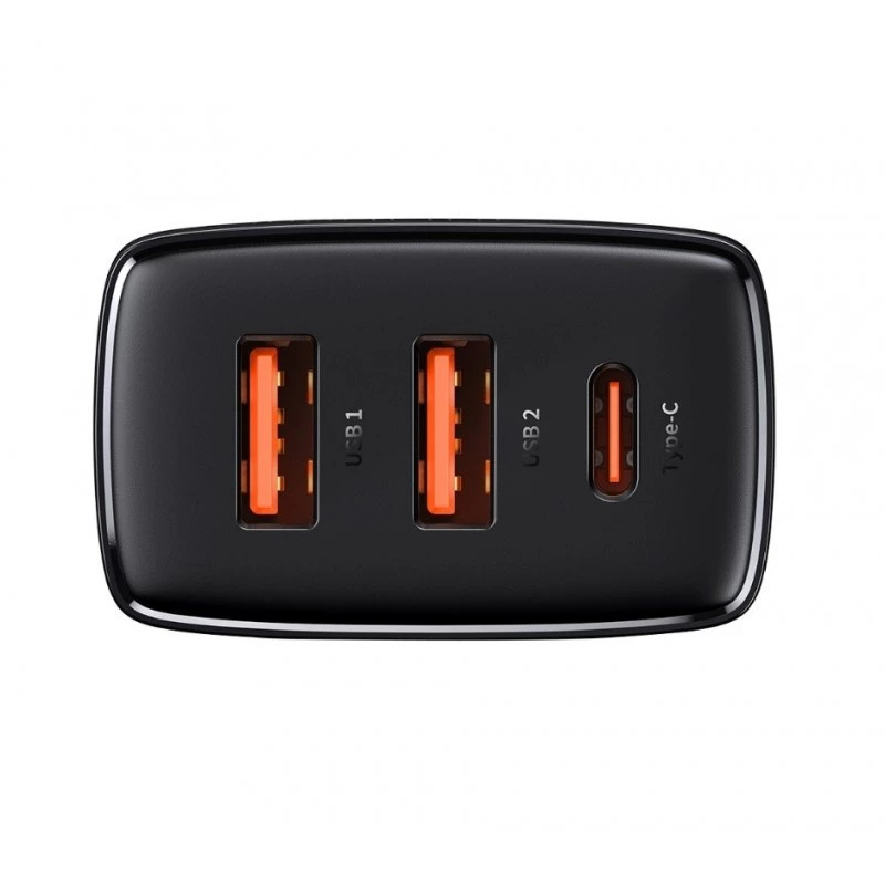 Baseus 30W Cargador USB QC PD3.0 Type-C Cargador rápido PD para iPhone 17 16 15 14 13 12 Pro Max Xiaomi Samsung