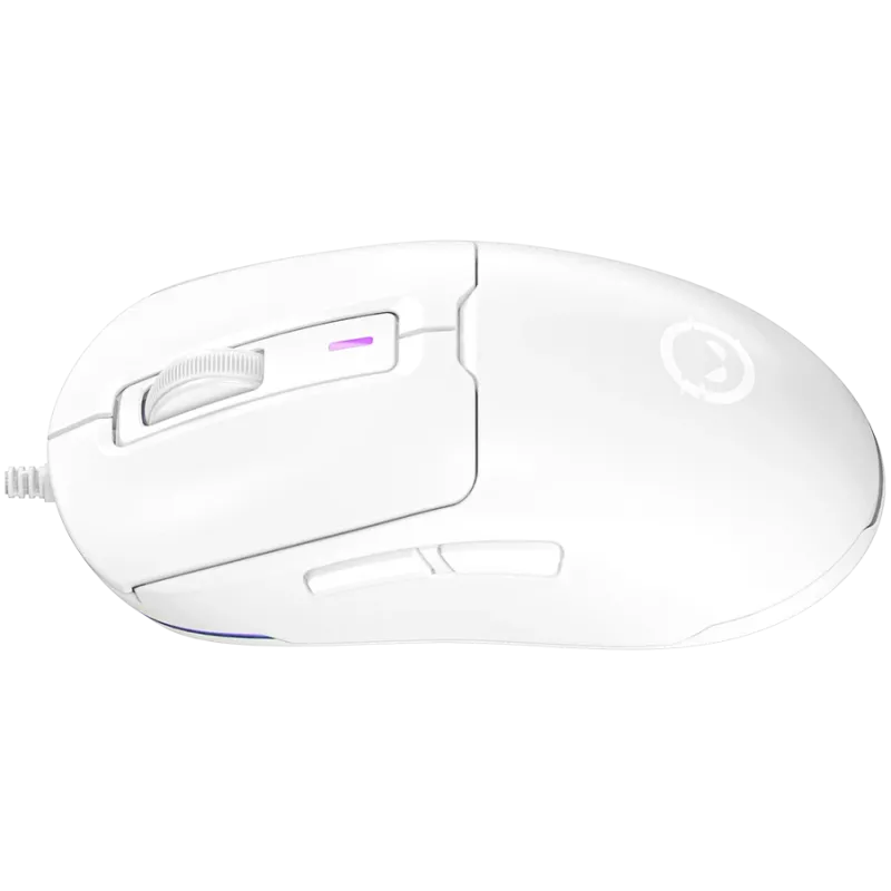 LORGAR MSA10, ratón gaming Advanced Ultralight con cable, blanco