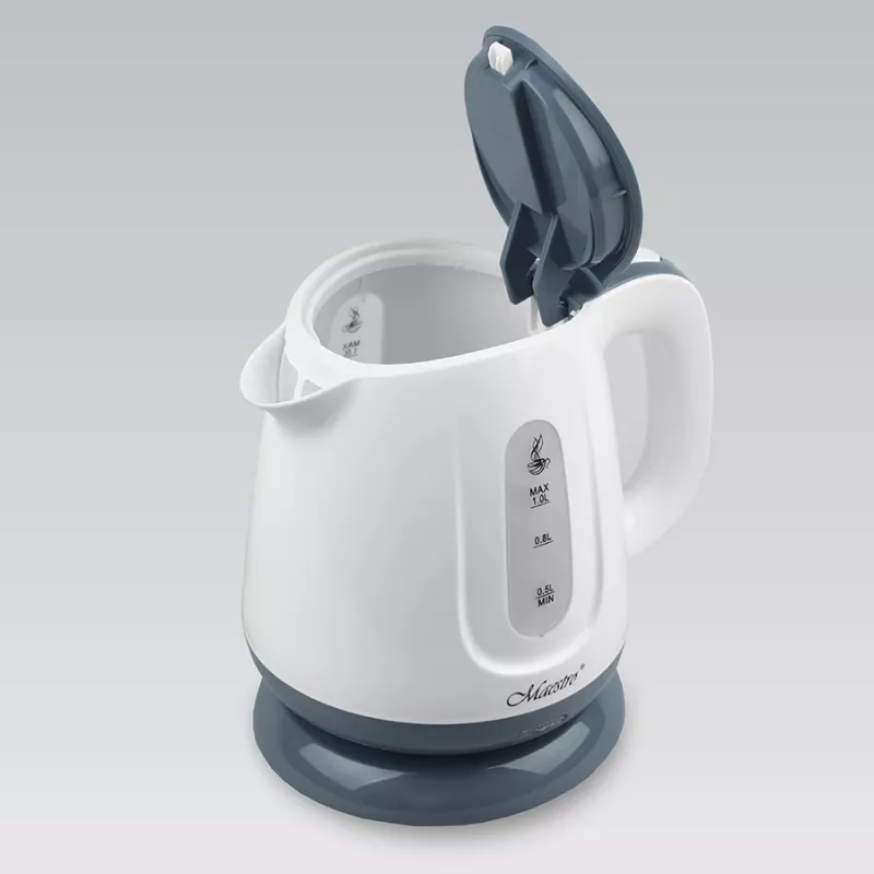 Hervidor eléctrico Feel Maestro 1 l 1100 W gris blanco