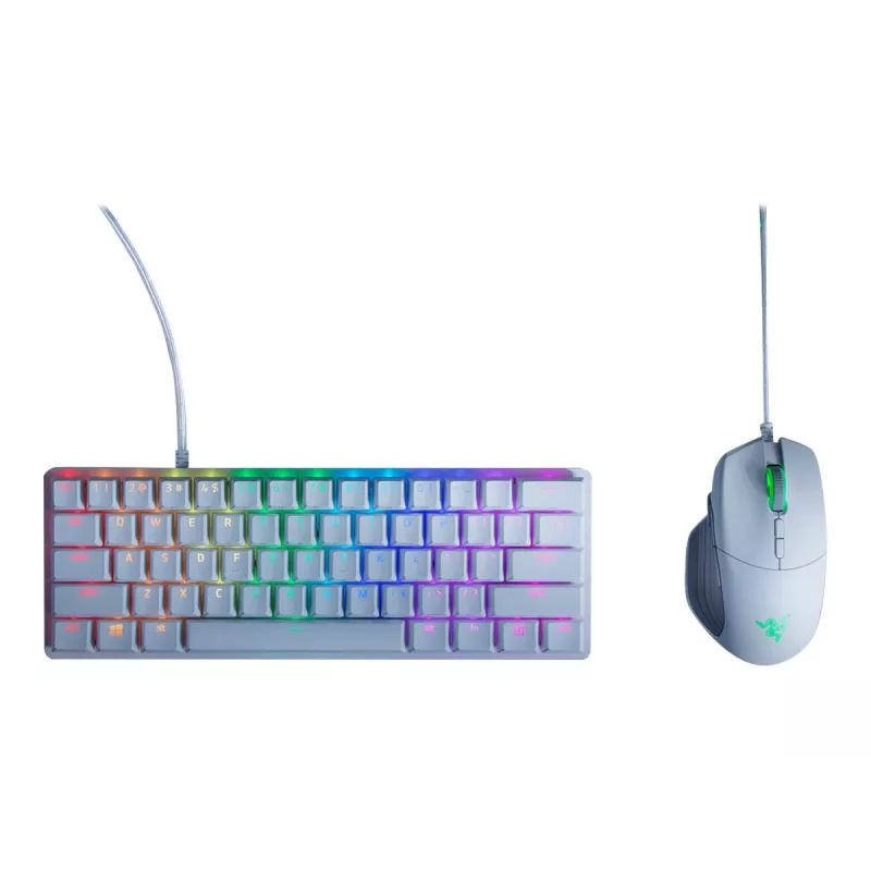 Teclado mecánico gaming Razer Huntsman Mini 60% blanco USB QWERTY US International interruptores ópticos