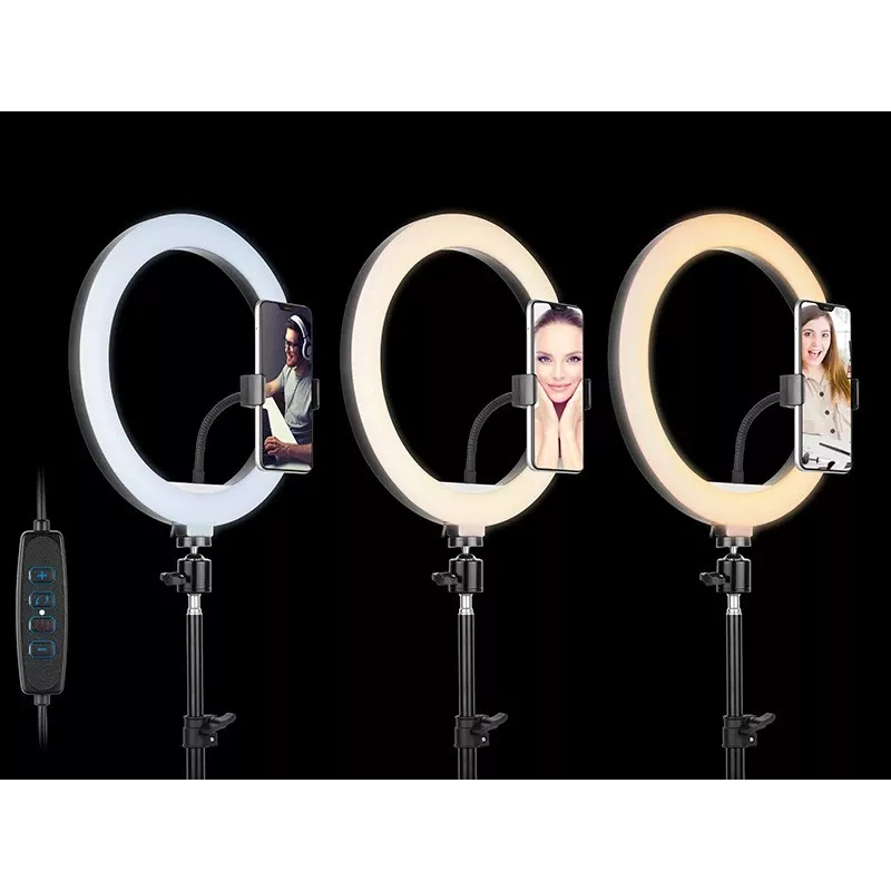 Aro de luz TRACER RING 30 cm con trípode 210 cm