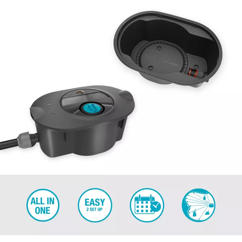 Aspersor circular Gardena AquaPrecise Negro Verde 1 ud.