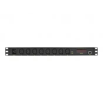 Logilink IP PDU Control Unit - unidad de distribución de corriente (montaje en rack) - corriente alterna 110-240 V - Ethernet - entrada IEC 60320 C20 - salida