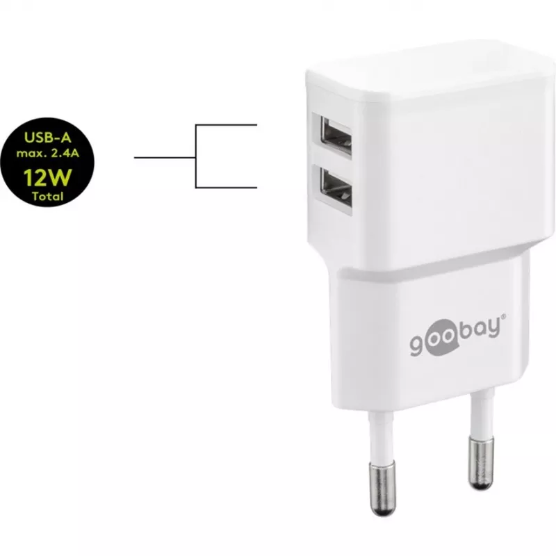 Goobay 44985 cable para móvil blanco