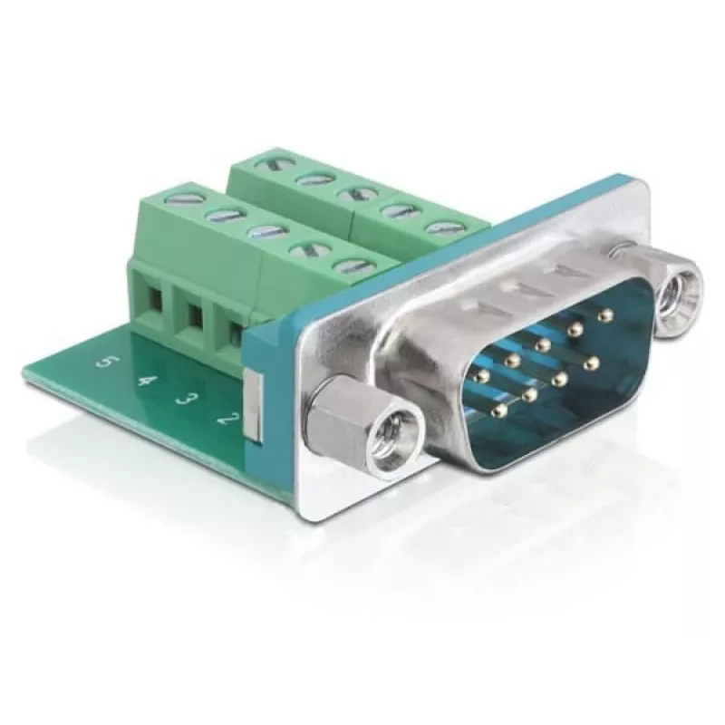 Conector D-Sub DeLOCK 65269 verde plata