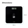 Báscula de baño digital Salter 9224 BK3RFEU16 Eco Power negra