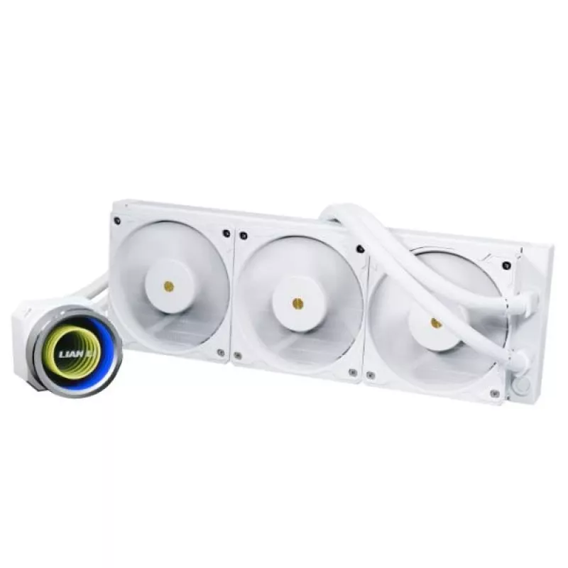 Refrigeración líquida todo en uno Lian Li Galahad II Trinity 12 cm blanca