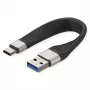ROLINE Cable de silicona USB 3.2 Gen 2 C-A ST/ST 10Gbit/s Emark negro 11 cm 11 - Cable - Digital/Datos