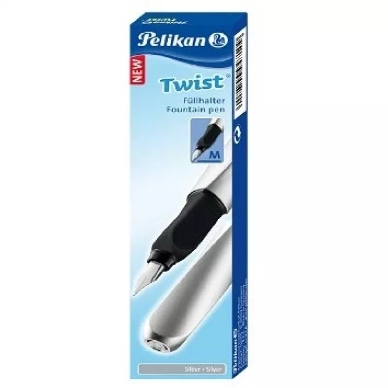Pluma estilográfica Pelikan 947101 sistema de carga integrado Plata