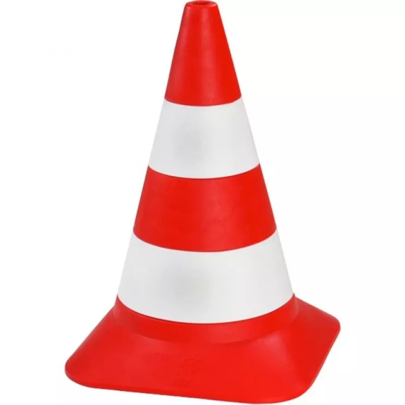 Conos BIG (set de 4) - 1 año - plástico - rojo - blanco