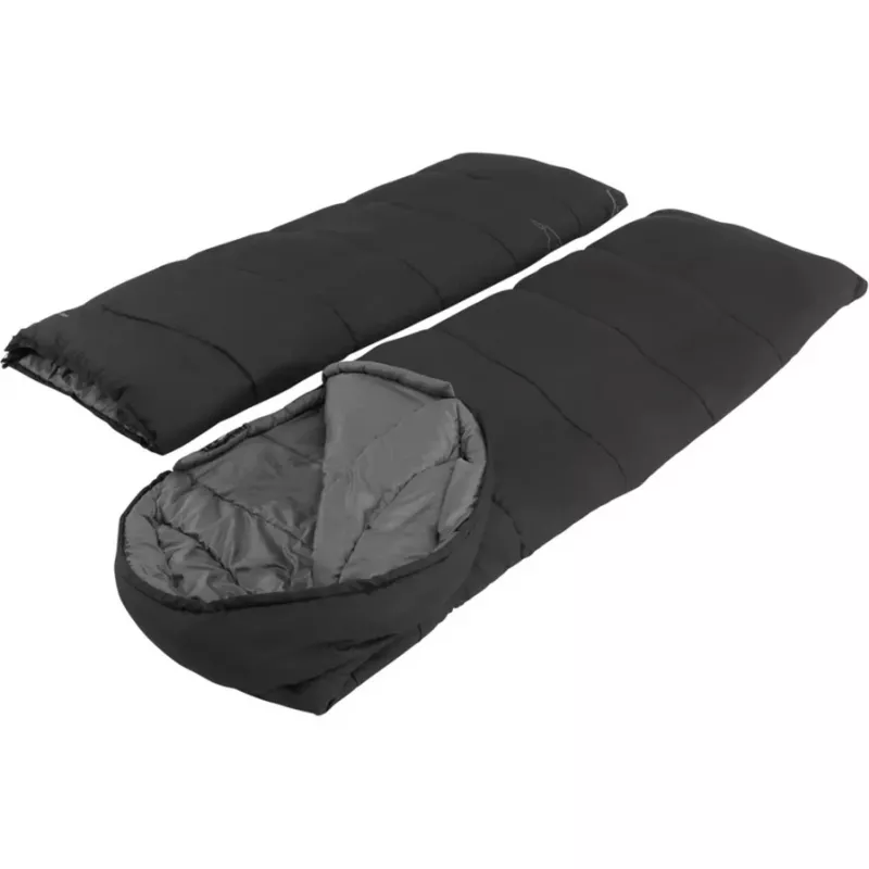 Saco de dormir Easy Camp 240209 adultos microfibra Oxford poliéster negro
