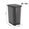 Cubo de pedal ROTHO Ribo Graphite - 35 l