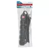 Alargador Esperanza ELK215K – cable de 3 m, 5 tomas con toma de tierra tipo E, para interiores, negro