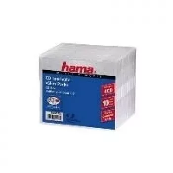 Hama CD slim Pack 4, pack de 10 4 discos transparente