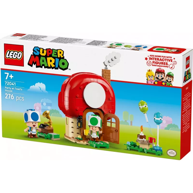 LEGO Super Mario Party im Toad-Haus Set 72041 con funciones de juego interactivas