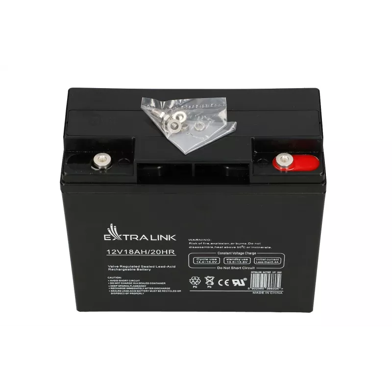 Extralink AGM 12V 18Ah batería sin mantenimiento