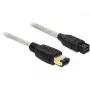 Cable FireWire DeLOCK 82595 1 m gris conector macho/conector macho
