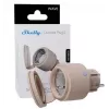 Shelly Wave Outdoor Plug S LR enchufe inteligente para exterior, Z-Wave Long Range, IP44, 230 V, 12 A, 2500 W, medición de energía, SmartStart, OTA, LED, mocha