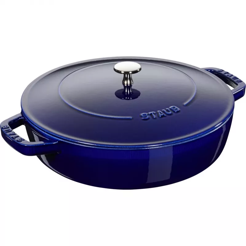 Olla de cocción Staub Chistera 28 cm hierro fundido azul oscuro