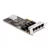 Tarjeta DeLOCK PCI Express x4 4 x RJ45 Gigabit LAN RTL8111 - PCIe - RJ-45 - PCIe 2.0 - plata - PC - Windows 10 - Windows 11 - Windows 8.1 (88618)