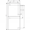 BUSCH JAEGER BJ 20-02EW-53 Toma de corriente con tapa abatible vertical 2 tomas ocean IP44 gris/azul