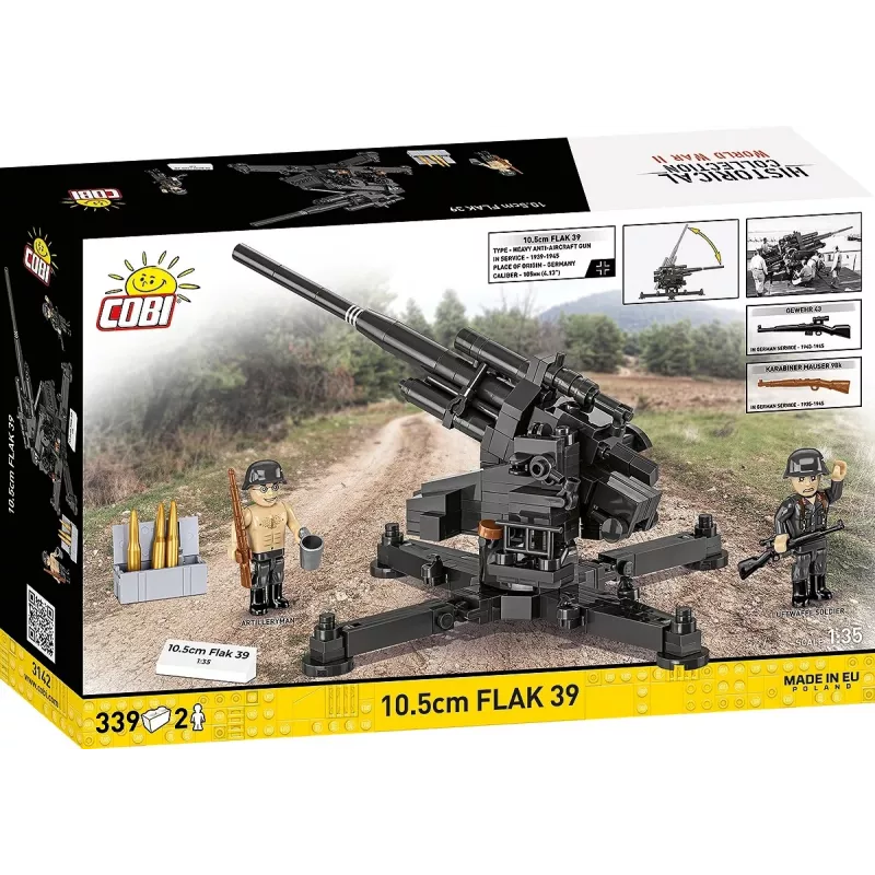 Set de construcción Cobi Blocks 10,5 cm Flak 39 — 339 piezas