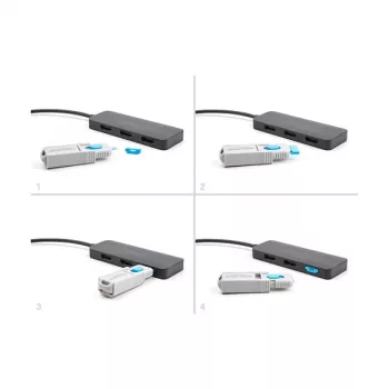 Bloqueador de puerto DeLOCK HDMI conector hembra pack de 10 azul