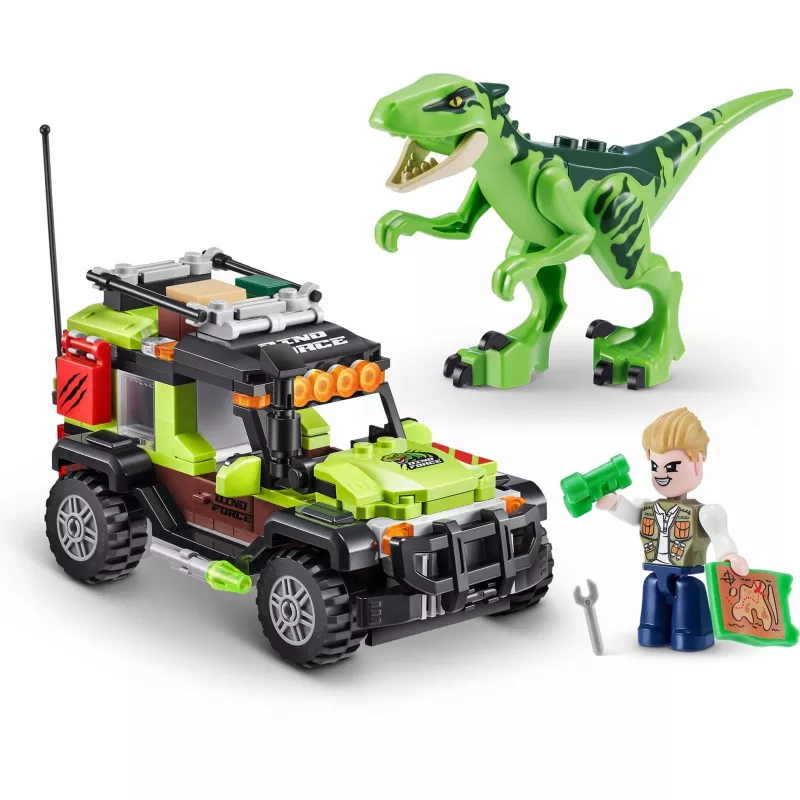MAX - Dino Adventure Raptor Force, juguete de construcción