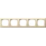 GIRA marco 5 elementos 021501 Standard 55 blanco crema 021501
