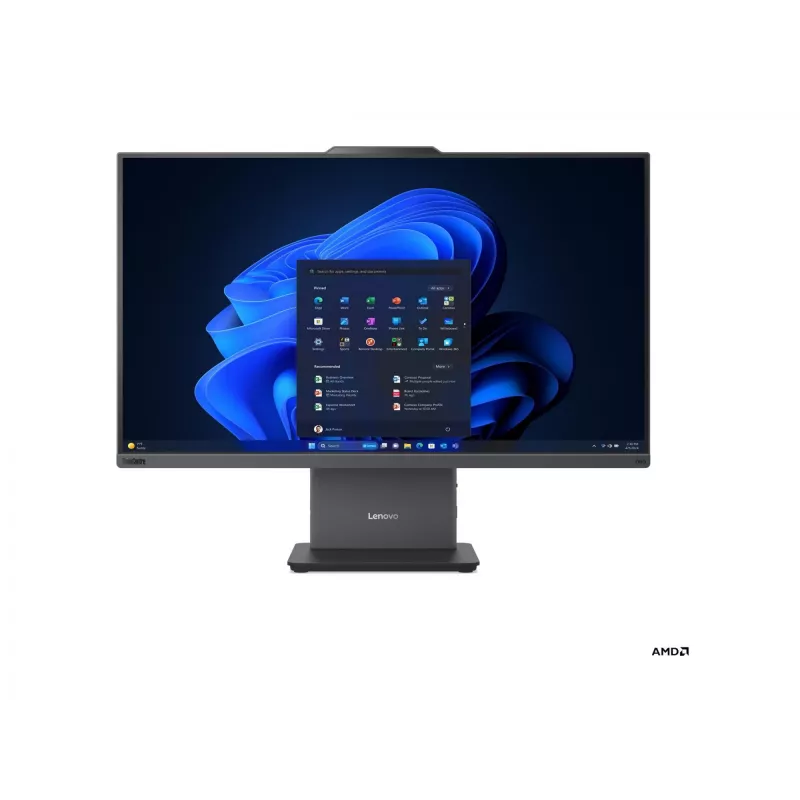 Todo en uno Lenovo ThinkCentre neo 55a 24 Gen 6 Touch 23,8 inch FHD, AMD Ryzen 5 220, 16 GB RAM, 512 GB SSD, AMD Radeon 740M, Windows 11 Pro, distribución de teclado inglesa, Luna Grey, 3 años de garantía