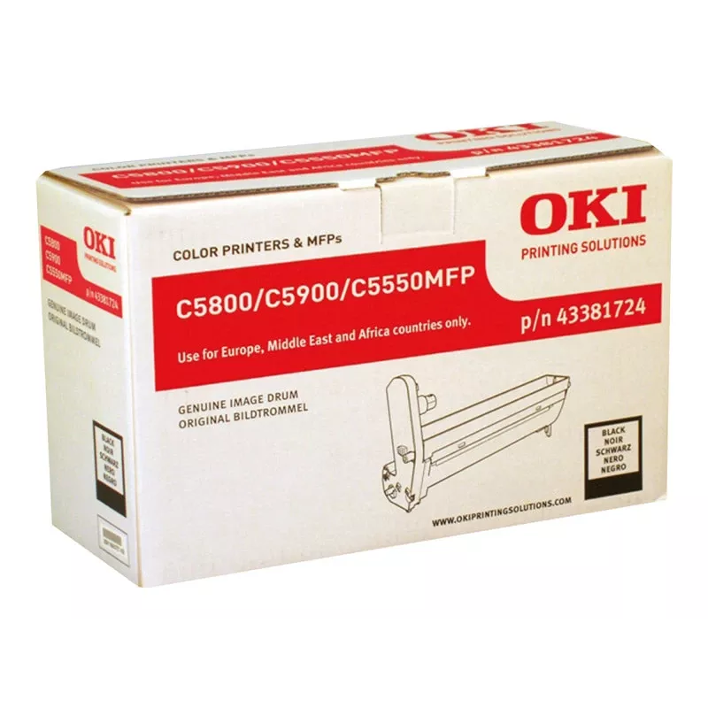 Tambor de imagen OKI negro para C5800 C5900 C5550MFP 20000 páginas