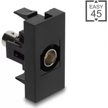 Delock 90960 módulo Easy 45 BNC hembra, negro