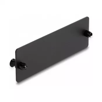 Tapa ciega de fibra óptica DeLOCK negra 109 mm metal
