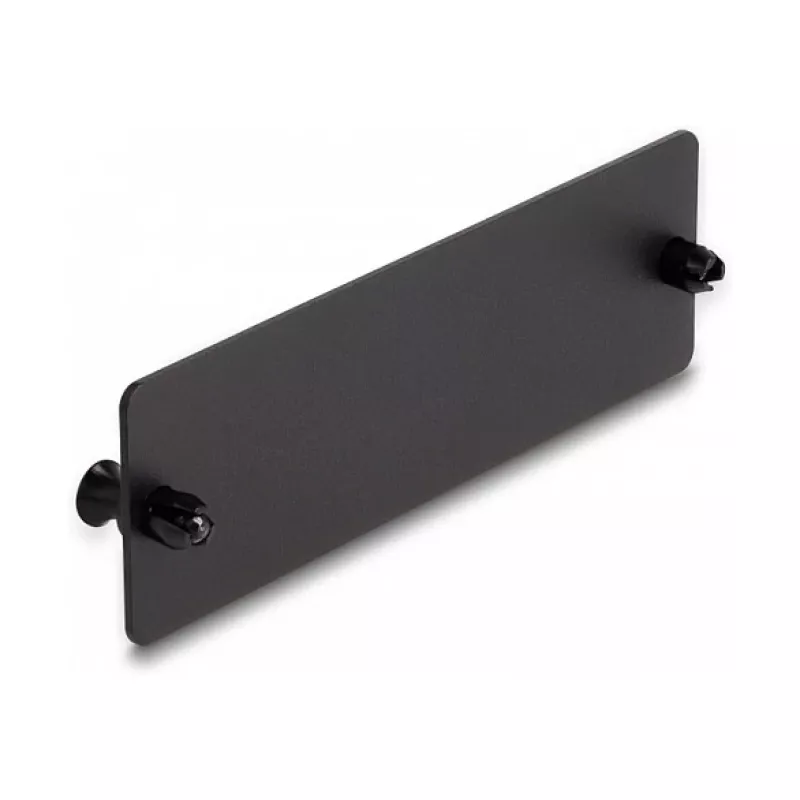 Tapa ciega de fibra óptica DeLOCK negra 109 mm metal