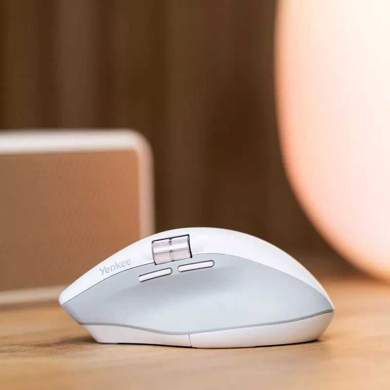 Ratón inalámbrico YENKEE 2095WH SPIN DUAL Smart Flying Scroll