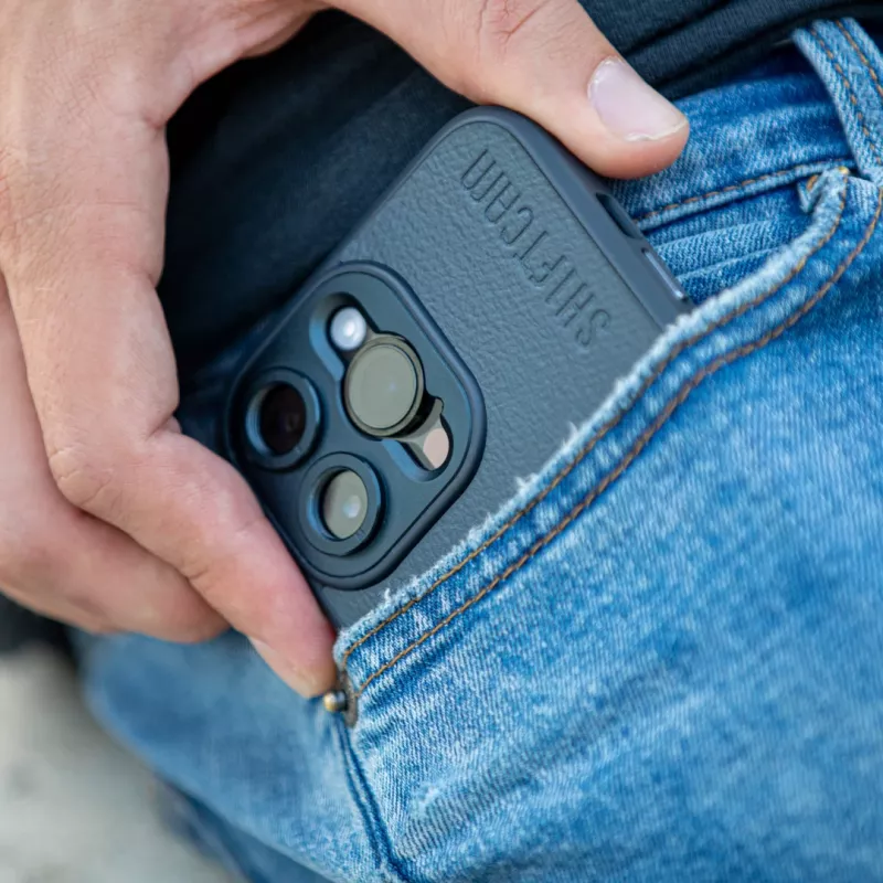 ShiftCam AC-CA-14PR-CH-EF funda protectora con montura para objetivo para iPhone 14 Pro, MagSafe, charcoal