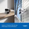 TP-Link Tapo C246D cámara de seguridad de interior / exterior con doble objetivo y movimiento horizontal/vertical, 2K 3MP (2304×1296), gran angular de 125° + teleobjetivo de 6 mm, IP65, Wi-Fi, microSD de hasta 512 GB