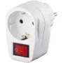 Wentronic Goobay interruptor con toma de tierra - 1x conector hembra con toma de tierra, blanco (94272)