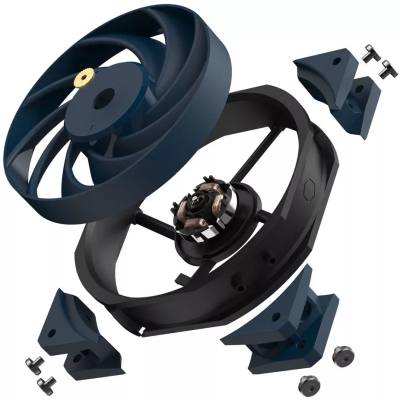 Ventilador Cooler Master Mobius 120 OC 12 cm Negro 3 velocidades 3200 RPM