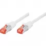 Tecline exertis Connect - Cable de red - RJ-45 (M) a RJ-45 (M) - 2 m - Cable SSTP - CAT 6 - libre de halógenos - Blanco (71502W)