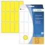 HERMA - Etiquetas de adherencia permanente - Amarillo - 20 x 50 mm 480 etiquetas (32 hojas x 15) (2411)