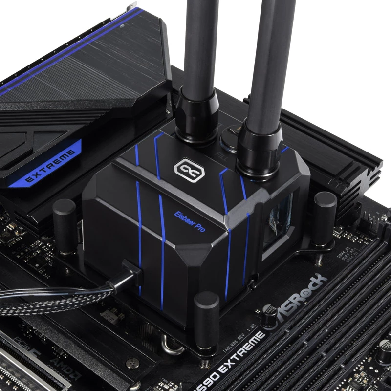 Refrigerante Alphacool Eisbaer Pro Aurora Acrílico Cobre Níquel 1/4 pulgadas