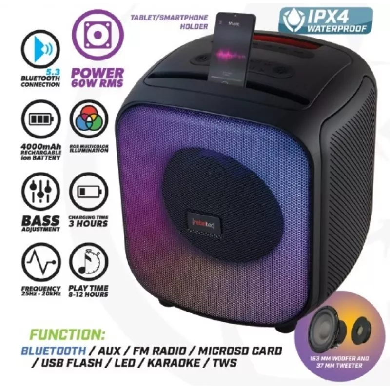 Altavoz Bluetooth FM/USB PowerCUBE 500